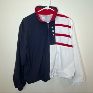 Lily’s of Beverly Hills Women Navy and White Jacket with Red Stripes Size L
